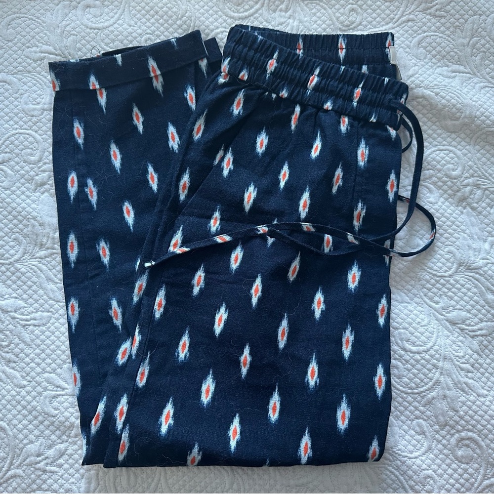 Navy Patterned Joggers